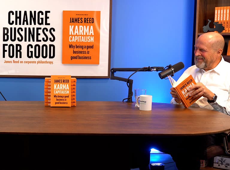 James Reed is interviewed about his new book Karma Capitalism