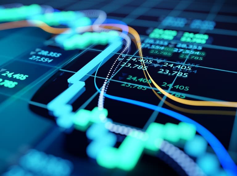Stock market graph